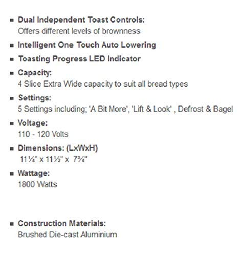 Better Chef 4 Slice Dual-Control Black Toaster,IM-242B