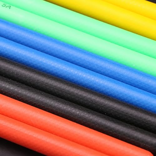 GANAZONO 5 Pares Baquetas Náilon Leves Baquetas Antiderrapantes Baquetas Exercício Para Instrumento