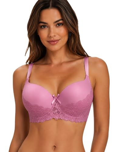 Image of Viola's Secret 6 Pack of Color Print T-Shirt Bras B Cup C Cup and D Cup
