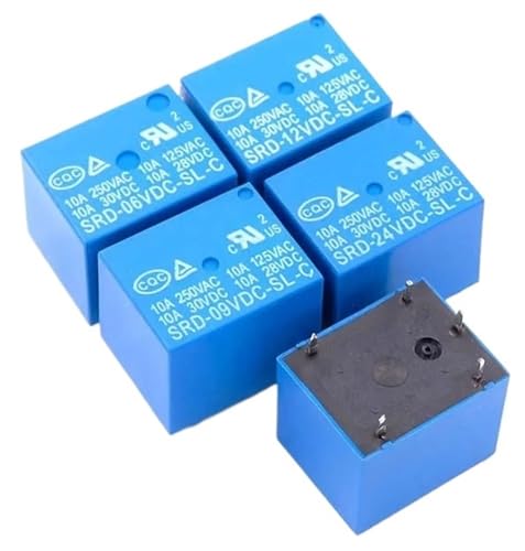 Relais de puissance CC 24V type PCB pour circuits électroniques