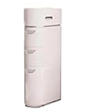 3-Tier Slim Storage Cart with Pull-Out Basket, Plastic, Waterproof Dustproof Organizer for Kitchen, Living Room, or Office(18 * 41 * 79cm/7 * 16 * 31in)