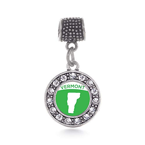 Inspired Silver - Vermont Outline - Silver Memory Charm for