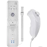 Ultrapräzise Fernbedienung für Wii - Eingebauter Motion Plus und 3-Achsen Bewegungssensor mit Beschleunigungsmesser, Präzisionszielzeiger, Lautsprecher und Vibrationsfunktion. 360° Körperorientierungserkennung und Schwerkrafterkennung, leistungsstarker Lautsprecher liefert sofortiges Audio-Feedback. Eine Sammlung zahlreicher Funktionen, die die verschiedenen Bedürfnisse von Spielern erfüllen und das Spielerlebnis immersiv machen.