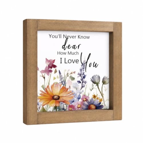 pechpell Wildflower Decor for Home Nursery Bathroom Shelf Floral Wall Art