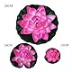 5 Stück Gefälschte Schwimmende Blumen Lotus Seerose Pflanzen, Simulierter Seerosen lotus, Künstliche Blumen, Lebensechte Seerose, Landschaft für Teich, Garten, Dekoration, Mikro (10cm,pink)