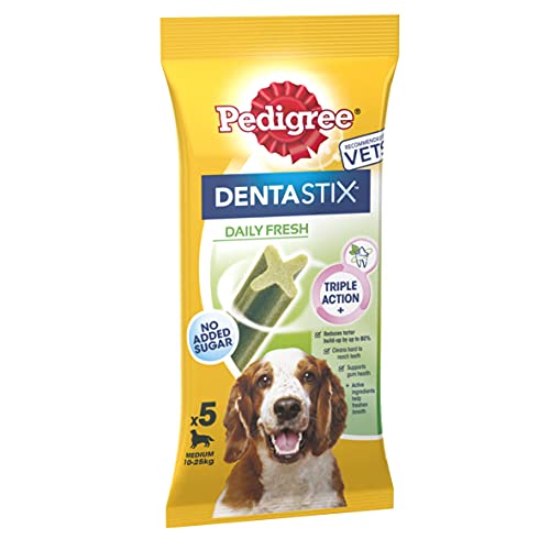 Pedigree Dentastix Daily Fresh Dental Care Chews for Medium Dog 10-25 kg, Pack of 1