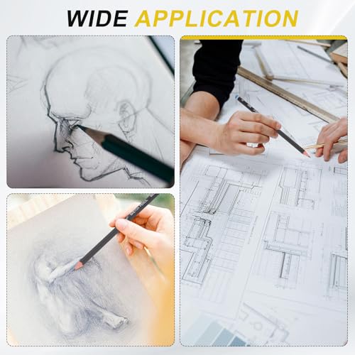 PATIKIL 3H Sketch Pencils Sketching Drawing Shading Writing Art Artists by PATIKIL - Image 7