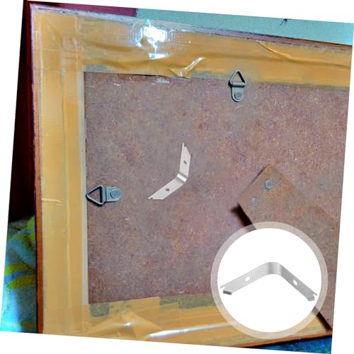 Image of Operitacx 50pcs Spring Clips for Picture Frames Easy to Install Backing Clips for Photos and Artwork Retainer Hardware for Wall Hanging and Crafts