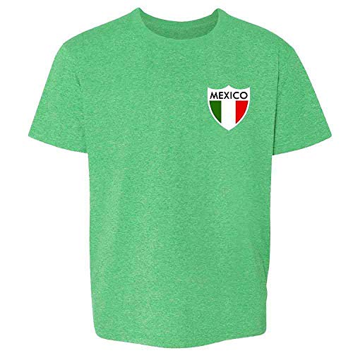 Pop Threads Mexico Futbol Soccer Retro National Team Football Baby Toddler Kids Girl Boy T-Shirt