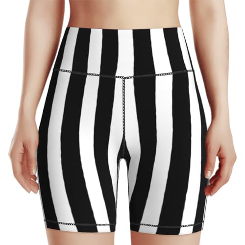 Tropical Leave Flower Butterfly Women's High Waist Yoga Shorts Biker Shorts Workout Athletic Running Hiking Gym