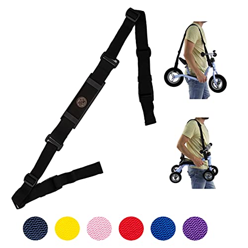 BAMBINIWELT Schultergurt Tragegurt verstellbar Schulterpolster f&uuml;r Dreirad Laufrad Roller kompatibel mit Puky Wutsch, Pukylino, Roller R1 (rosa)
