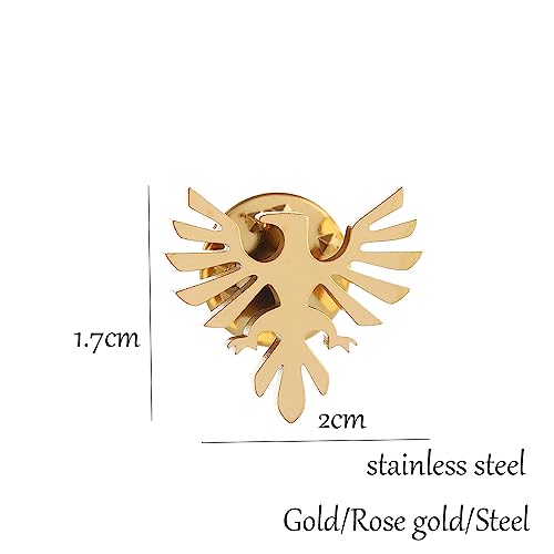 Broche Thunderbird émail gemme drapeau oiseau mythique badge vêtement - 3