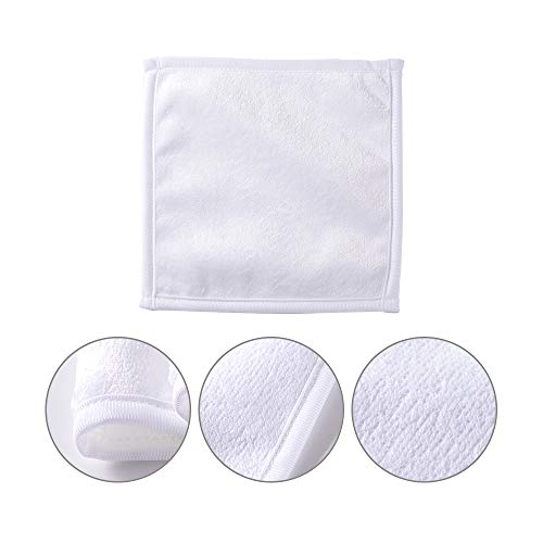 Pyd Life 12 Pack Sublimation Blanks White Towel 12 Inch Bathroom Face Hand Towel Kitchen Tea Dish Drying Cotton High Absorbent Polyester Towel For Cricut Autopress Heat Transfer Print #TOP2