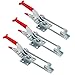 3-Pack 2000lbs Capacity Heavy Duty Toggle Clamps Adjustable Latch U Bolt Self-lock Toggle Latch