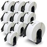 BETCKEY - Compatible Address Labels Replacement for Brother DK-1201 (1.1 in x 3.5 in), Use with Brot