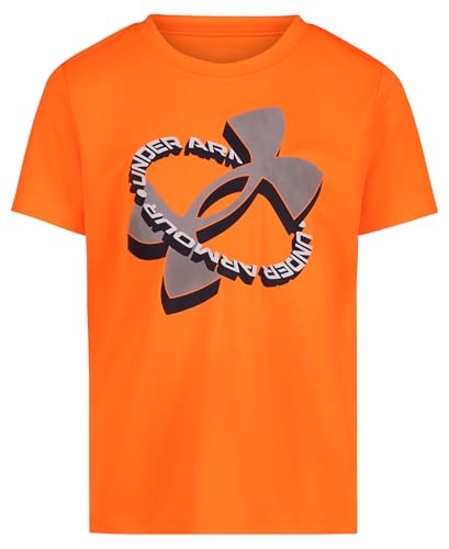 Image of Under Armour Boys Short Sleeve Logo Graphic T-Shirt, Lightweight & Breathable, Relaxed Fit