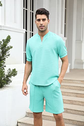 Survêtement décontracté homme ensemble jogging vert m - 3