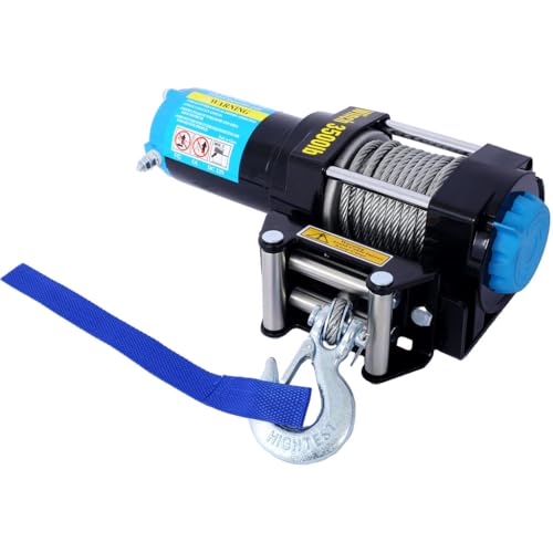Winche eléctrico 3500LBS con cable y control remoto 12V miniatura 2