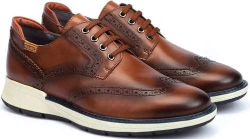 Pikolinos m7s-4011 chaussure à lacets pour homme en cuir marron confortable