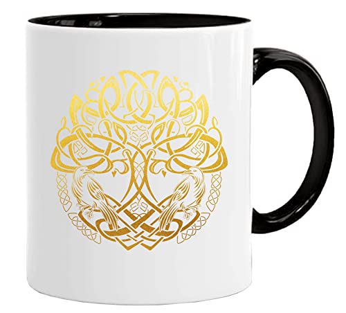 Pagan Tree of Life Viking Mug | Coffee Tea Mug for Breakfast/Birthday Presents for Dad/Uncle/Mam