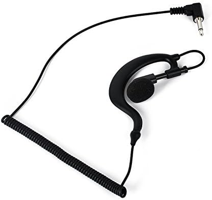 Miniatura 8 de HYS G forma suave oído gancho auricular auricular 0.138 in enchufe gancho oído sólo escucha radioaficionadoauricular