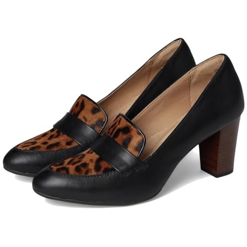 Image of SHODENSE Women Chunky Kitten Heel Pumps Shoes Round Closed Toe Slip On Suede Penny Loafers Matte Block Mid Heels Dress Loafer Almond Toe Comfort Oxford Shoes Office Work Classic Elegant 4-11 M US