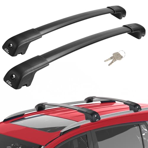 Image of JOYTUTUS Roof Rack Cross Bars Compatible with Toyota RAV4 2013-2018 with Side Rails, Aluminum Anti-Rust Car Cross Bar for Rooftop Cargo Carrier Bag Kayak Bike Snowboard