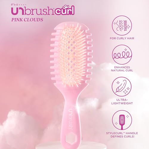 Image of FHI Heat UNbrush Curl Collection for Pain-Free Brushing & Curl Enhancing Styling for Curly Hair Types - Use on Wet Hair Only