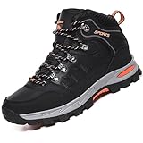VTASQ Wanderschuhe Herren Damen Trekkingschuhe Leichte Outdoor Trekkingschuhe Knöchel Schuhe Herren Sneaker Ultralight Sportschuhe für Camping Schwarz 42EU