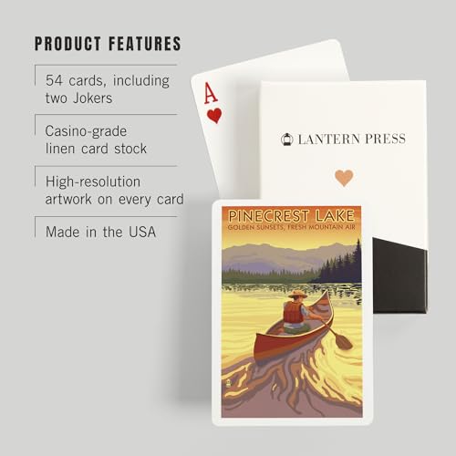 Baraja Poker Pinecrest Lake California, 52 cartas miniatura 3