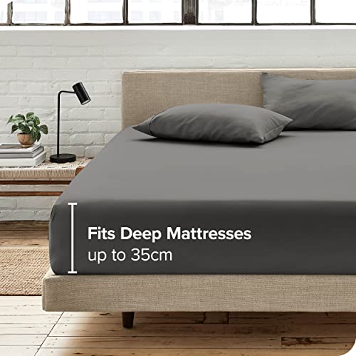 Bare Home Fitted Bottom Sheet Small Single Size, Premium 1800 Ultra-Soft Microfibre Sheet, Wrinkle Free, Deep Pocket - Image 4