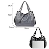 Kris Anna Hobo Sac à main porté épaule Broderie pour Femme Gris #2