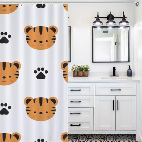 Rideau de douche polyester anti-moisissure 168x183cm