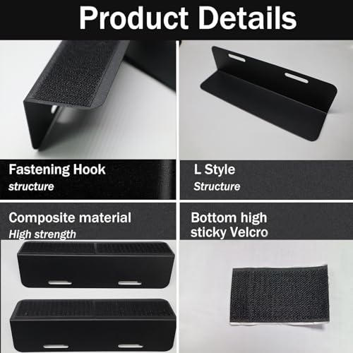 GUOMIS Gepäckfixierung kofferraum,Kofferraum klett fixierung,kofferraum trenner,kofferraum trenner Geeignet für Autos, SUVs, Kombis Kofferraumbegrenzung fest (3Stück)