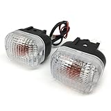 SPNUVR 2Pcs Motorcycle Front turn signals Winker Indicators light Fit for Yamaha BWS 50 100 125 ZUMA/50F/50 FX ZUMA 125 (Clear)