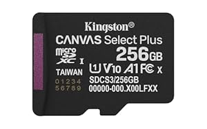 Kingston Canvas Select Plus microSD Speicherkarte 256GB micSDXC Gen3 150R A1 Ohne SD-Adapter - SDCS3/256GBSP