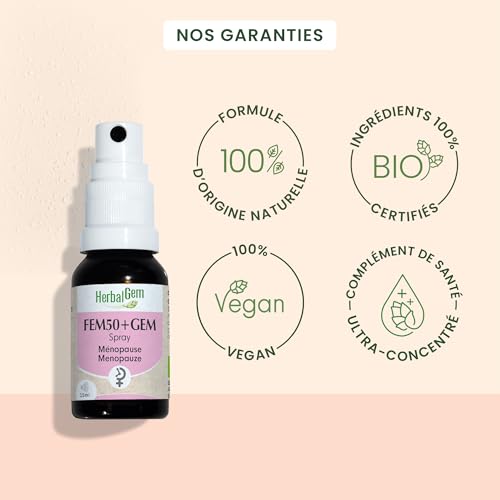 HerbalGem Fem50+Gem Bio Complexe Ménopause 15 ml – vue 3