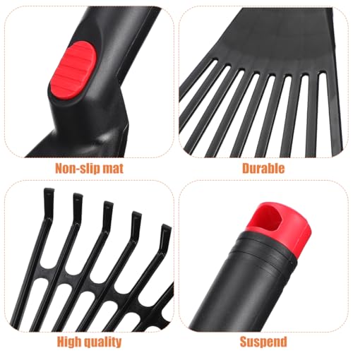 YARNOW 2pcs rastrillos para jardín de plástico miniatura 3
