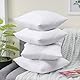 Utopia Bedding - Kissenbezug 40x40 4er Set - Kopfkissenbezug 40 x 40 aus 100% gebürsteter Mikrofaser mit Umschlagverschluss - Falten-, verblassen- und schmutzabweisende Kissenbezüge 40x40 - Weiß