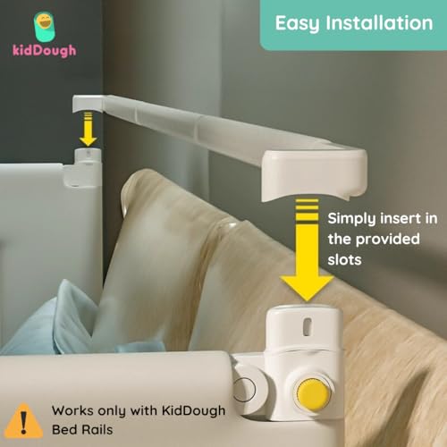 Image of KidDough Alloy Steel Connecting Rod, 6ft | Reinforcement Crossbar for Added Safety and Stability for Bed Rail