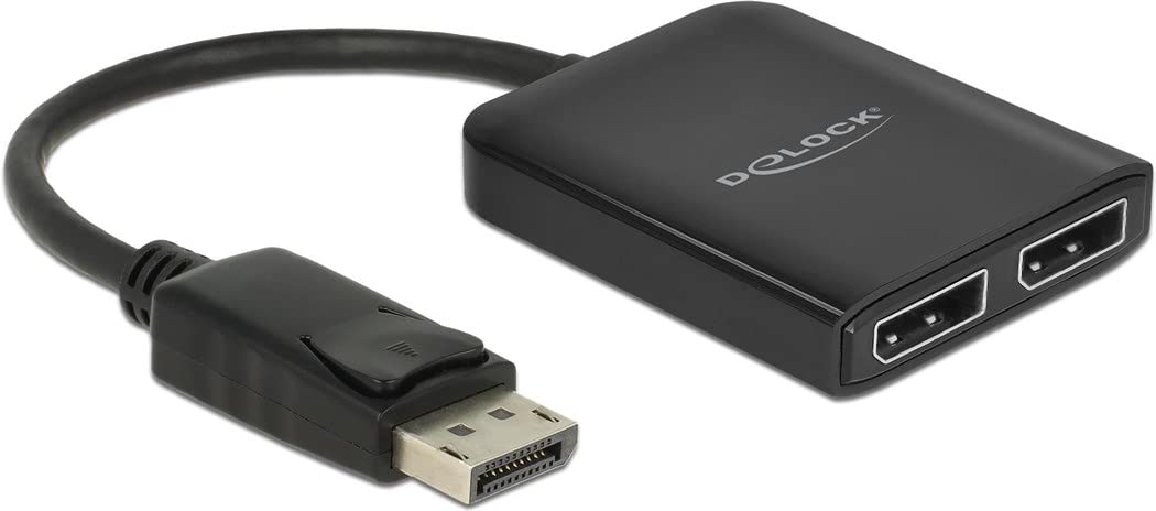 Delock DisplayPort 1.4 Splitter 1 x DisplayPort zu 2 x DisplayPort MST