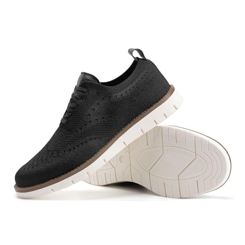 KESCOO Men Casual Shoes Breathable Business Dress Shoes Walking Sneakers