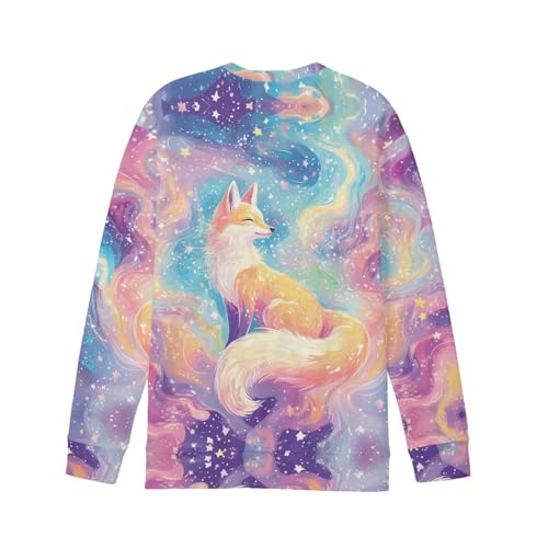 Galaxy Sweatshirts for Girls Fall Casual Crew Neck Pullover Winter Boys Comfy Sweatshirt Holiday Long Sleeve Top2