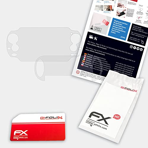 Atfolix Plastic Glass Protective Film Compatible With Sony Playstation Vita Glass Protector, 9H Hybrid-Glass Fx Glass Screen Protector Of Plastic (Set Of 1) #TOP1