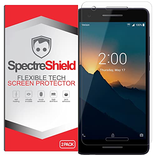 [2-Pack] Spectre Shield Screen Protector for Nokia 2V / 2 V Case Friendly Accessories Flexible Full Coverage Clear TPU Film