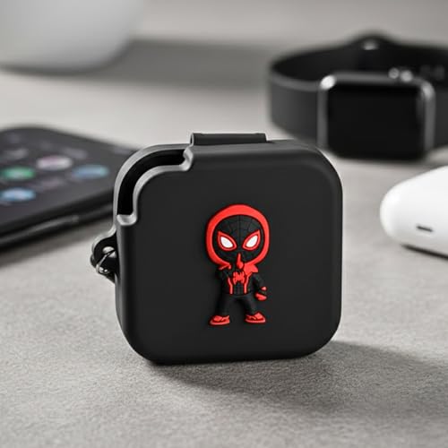 Image of Kapture Soft Silicone Case Compatible with Nothing Buds 2a, Cover with Hook, Nothing Buds 2a Case with Silicone 360 Protection, Dust-Proof, Shockproof (Red)
