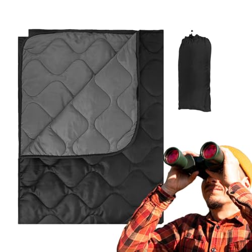 Coperta da campeggio ripiegabile, coperta da campeggio in piuma,Grande coperta da viaggio per esterni ripiegabile - Trapunta calda multifunzionale per la stagione fredda, trapunta leggera per viaggi,
