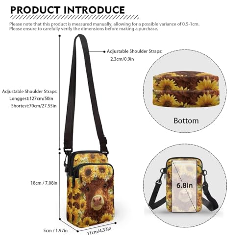 Image of Lightweight Small Crossbody Bags Cell Phone Purses Travel Pouch Shoulder Bag for Women