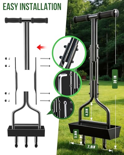 Herramienta manual para airear césped vanpein 38 pulgadas miniatura 2