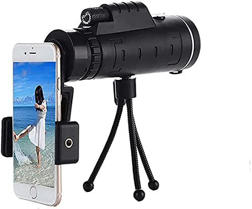 40X60 Monocular Telescope with Smartphone Holder & Tripod - Ideal
